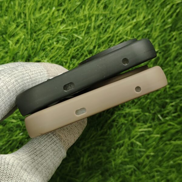 Vivo V50 Silicone Stylish Coffee Faces Back Cover - Image 5