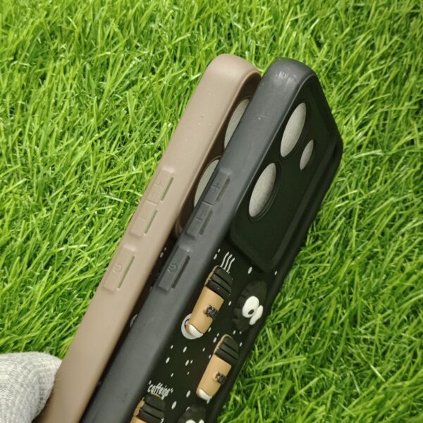 Tecno Camon 20 Pro 5G Silicone Stylish Coffee Faces Back Cover - Image 3