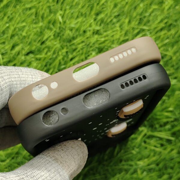 Tecno Spark 30C 5G Silicone Stylish Coffee Faces Back Cover - Image 4