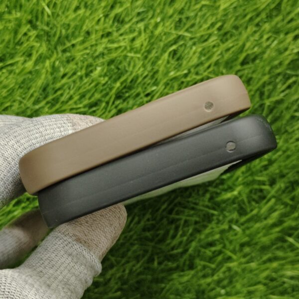 Vivo Y300 Silicone Stylish Coffee Faces Back Cover - Image 5