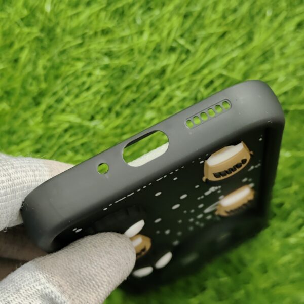 Vivo Y39 Silicone Stylish Coffee Faces Back Cover - Image 4