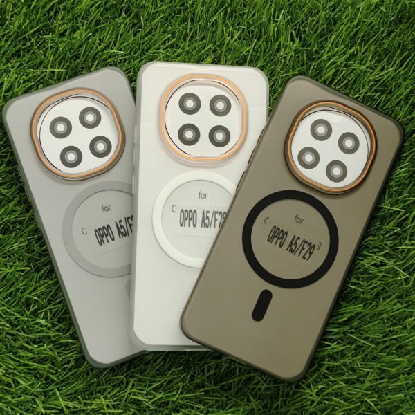 Oppo F29 MagSafe Matte PC Hard Back Cover Ultra Thin With Camera Ring