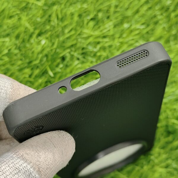 Realme 12 Pro & 12 Pro Plus Premium Black Nilkin Flexible Back Cover - Image 4