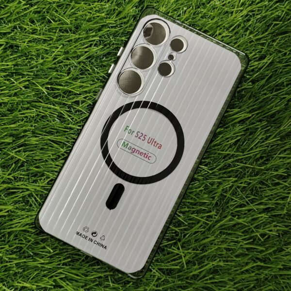Samsung S25 Ultra Designer Magsafe Transparent PC Hard Crystal Back Cover - Image 6
