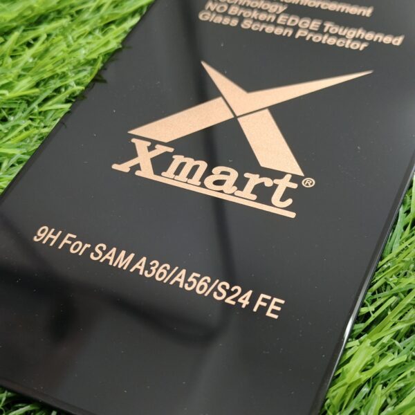 Samsung A36/A56/S24 Original Tempered Glass Xmart 9H Hardness Premium Quality - Image 5