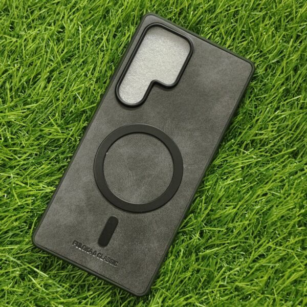 Samsung S25 Ultra Luxury Leather Back Cover with Magsafe - Image 6