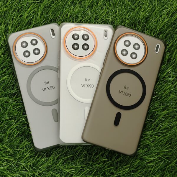 Vivo X90 MagSafe Matte PC Hard Back Cover Ultra Thin With Camera Ring