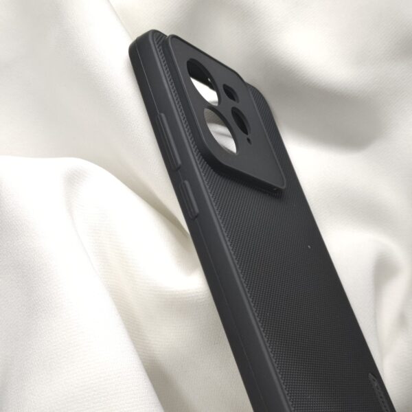 Realme GT 7 Pro Black Nilkin Back Cover with cloth inside - Image 4