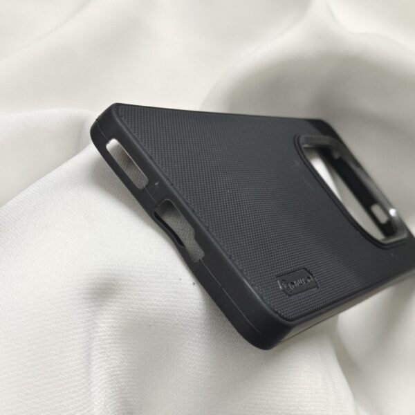 Realme Narzo 70 Turbo Black Nilkin Back Cover with cloth inside - Image 4