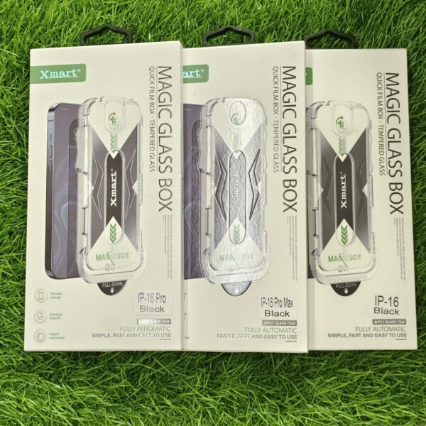 iPhone 16 Series Original Magic Tempered Glass Xmart 9H Hardness Premium Quality