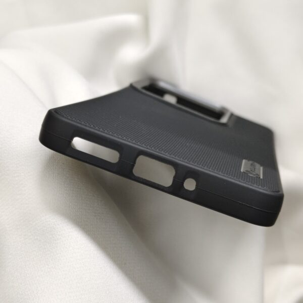 Realme GT 7T Black Nilkin Back Cover with cloth inside - Image 4