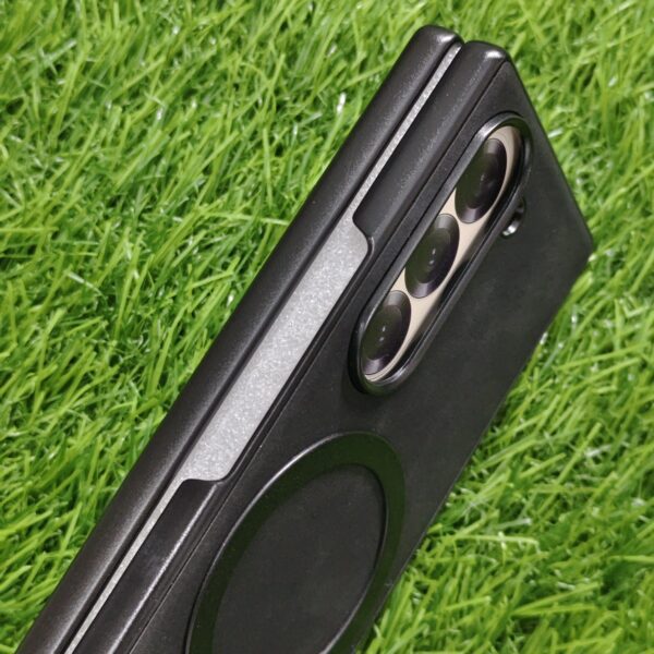 Samsung Fold 6 Luxury Leather Back Cover with Magsafe - Image 5