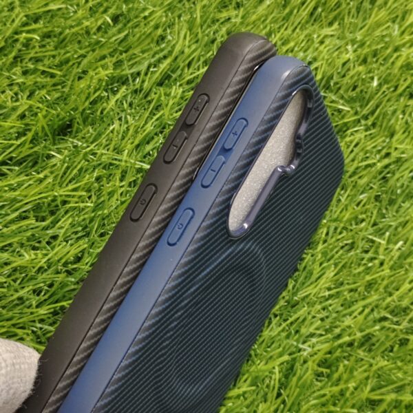 Samsung S23 FE Premium Carbon Back Cover With Soft Cloth Inside - Image 3