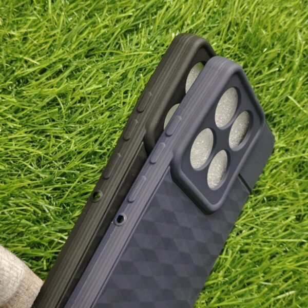 Moto Edge 60 Pro Silicone Bumper Back Cover with soft cloth inside - Image 3