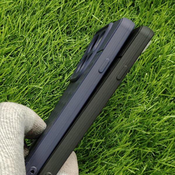 Moto Edge 60 Pro Silicone Bumper Back Cover with soft cloth inside - Image 5