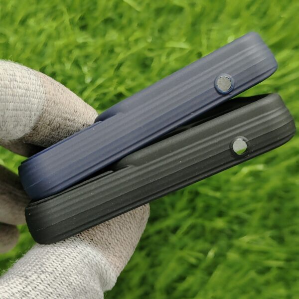 Moto Edge 60 Pro Silicone Bumper Back Cover with soft cloth inside - Image 6
