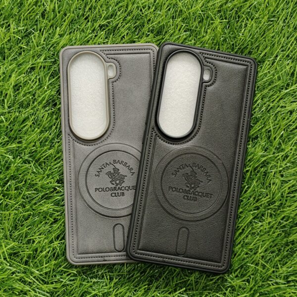 Vivo V40E & iQOO Z9s Premium Polo Leather Magsafe Back Cover