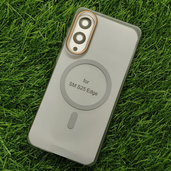 Samsung S25 Edge MagSafe Matte PC Hard Back Cover Ultra Thin With Camera Ring - Image 6