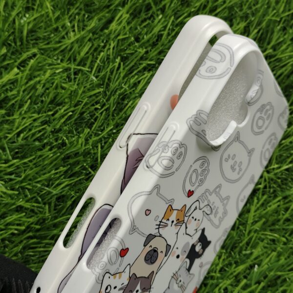 iPhone 16 & 15 Series Matte Printed Pc Hard Back Cover Pets Design - Image 3
