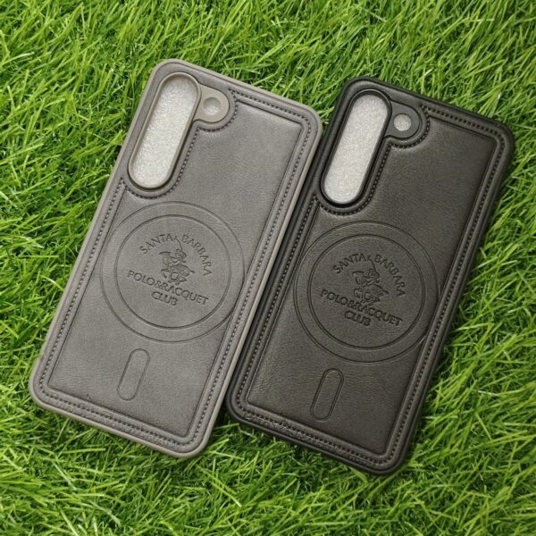 Samsung S23 Premium Polo Leather Magsafe Back Cover