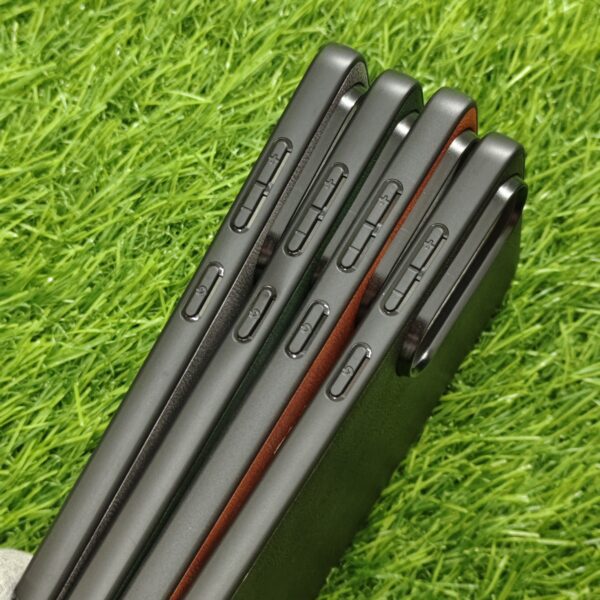 Samsung S25 Edge Premium Leather Finish Back Cover - Image 3
