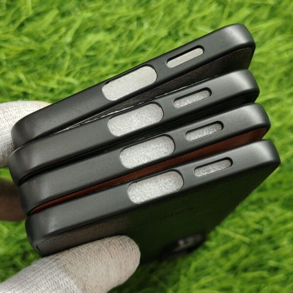 Samsung S25 Edge Premium Leather Finish Back Cover - Image 4