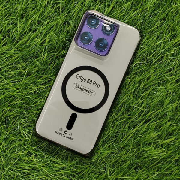 Moto Edge 60 Pro Magsafe Transparent PC Hard Crystal Back Cover - Image 7