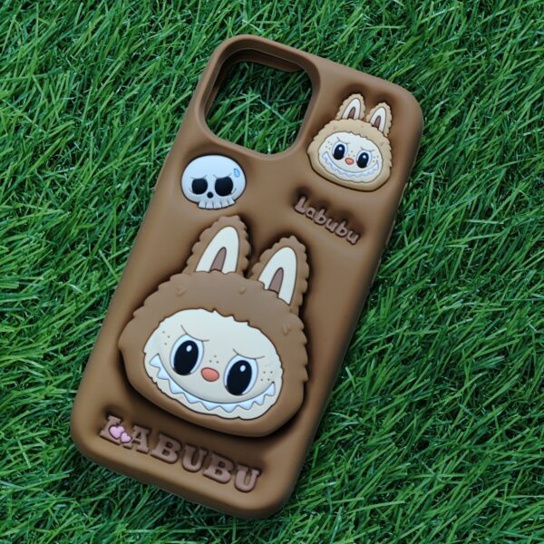 iPhone 15 & 14 & 13 Silicone Stylish Labubu Back Cover