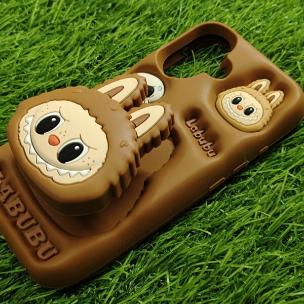 iPhone 16 Silicone Stylish Labubu Back Cover - Image 3