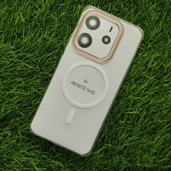 Redmi Note 14 MagSafe Matte PC Hard Back Cover Ultra Thin With Camera Ring - Image 7