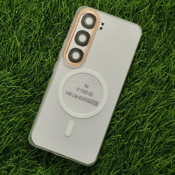 Vivo Y300 & V40 Lite MagSafe Matte PC Hard Back Cover Ultra Thin With Camera Ring - Image 7