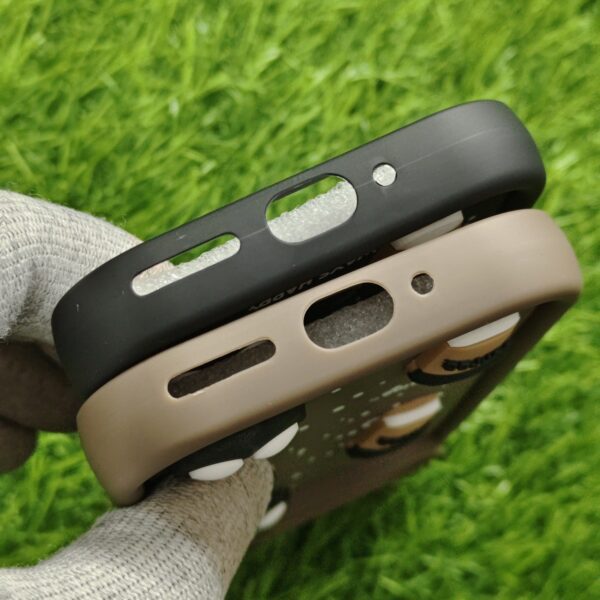 Google Pixel 9 Silicone Stylish Coffee Faces Back Cover - Image 4