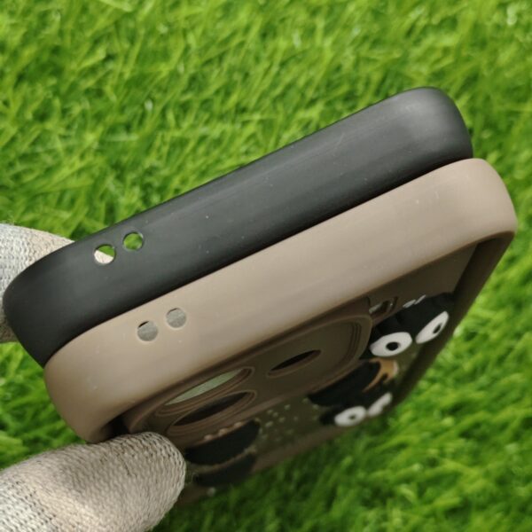 iQOO Neo 10R Silicone Stylish Coffee Faces Back Cover - Image 5