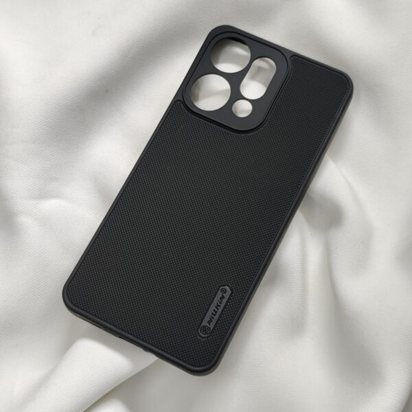 Oppo Reno 14 Pro Black Nilkin Back Cover with cloth inside