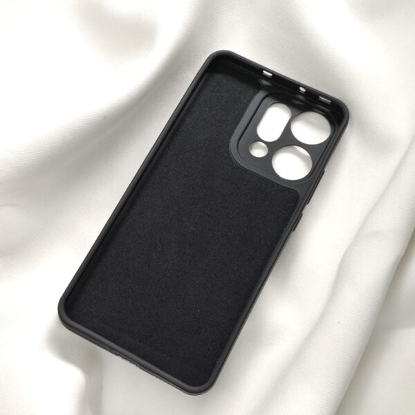 Oppo Reno 14 Pro Black Nilkin Back Cover with cloth inside - Image 7