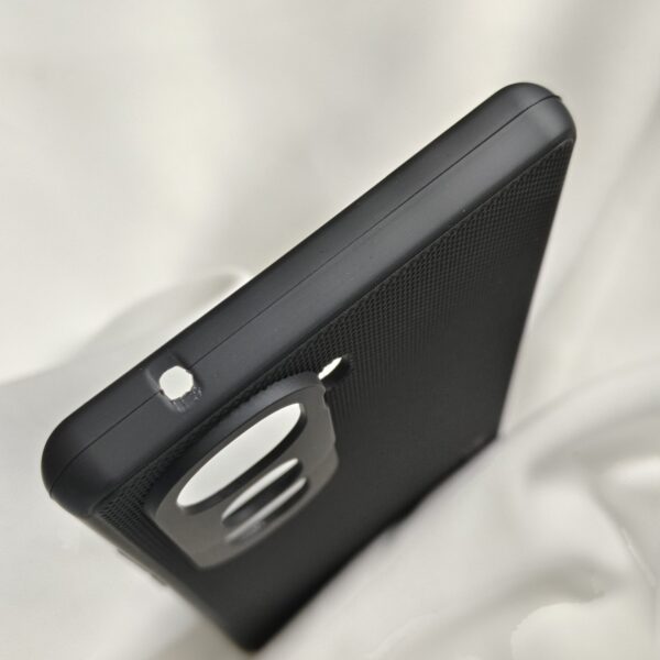 Vivo Y400 Pro Black Nilkin Back Cover with cloth inside - Image 5