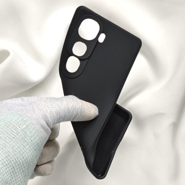 Vivo Y400 Pro Black Nilkin Back Cover with cloth inside - Image 8