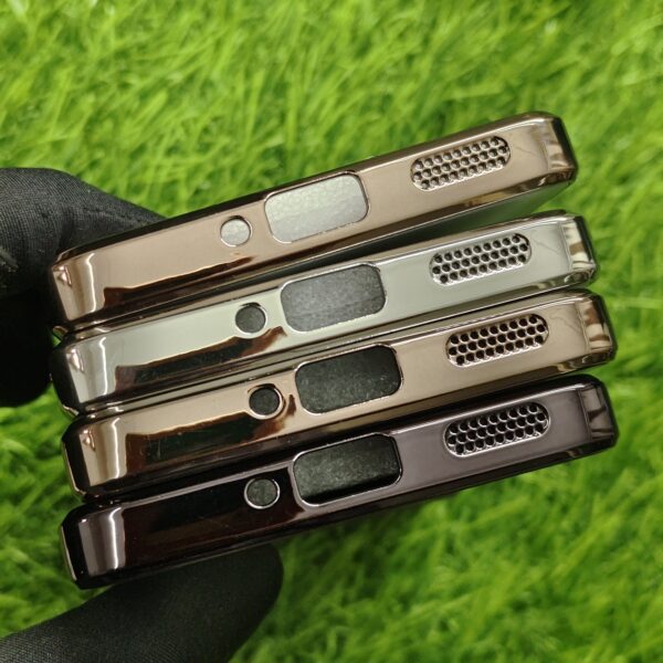 Moto Edge 60 Pro Luxury Matte Chrome Finish Back Cover With Camera Protection - Image 4