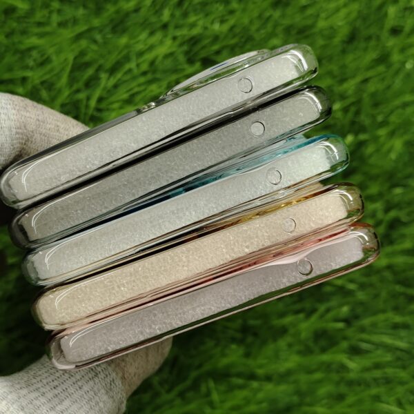 Vivo V40E & iQOO Z9s Glitter Magsafe Transparent PC Hard Crystal Back Cover - Image 5