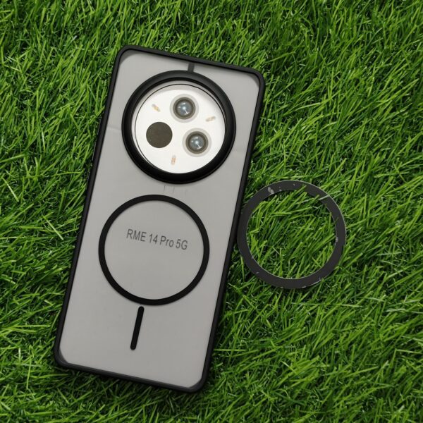 Realme 14 Pro Matte Skin Back Cover With Magsafe Ring - Image 6