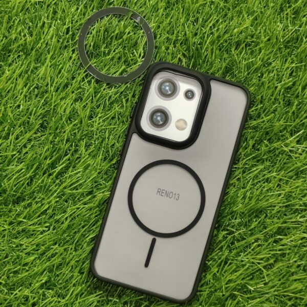 Oppo Reno 13 Matte Skin Back Cover With Magsafe Ring - Image 6