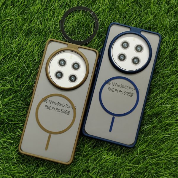 Realme 12 Pro Matte Skin Back Cover With Magsafe Ring