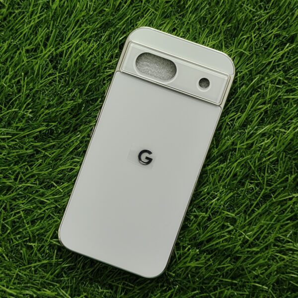 Google Pixel 8a Luxury Matte Chrome Finish Back Cover With Camera Protection - Image 6