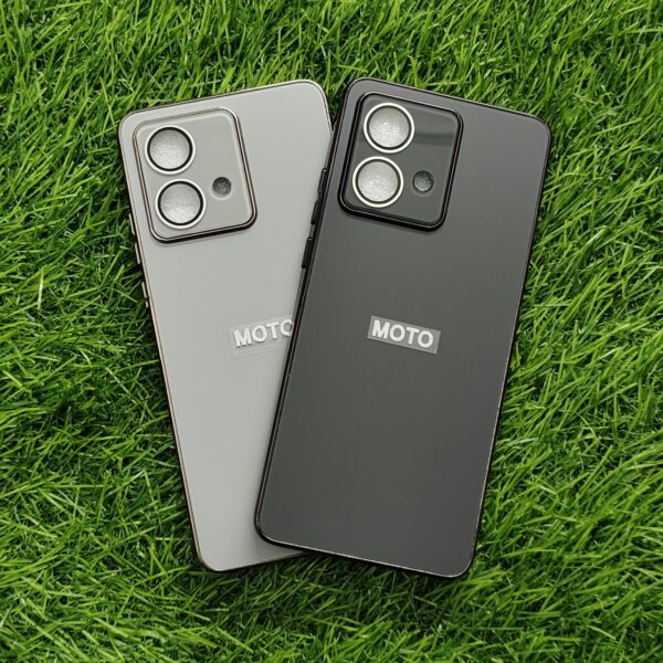 Moto Edge 40 Neo Luxury Matte Chrome Finish Back Cover With Camera Protection