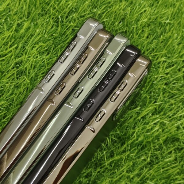 Samsung A35 5G Luxury Matte Chrome Finish Back Cover With Camera Protection - Image 3