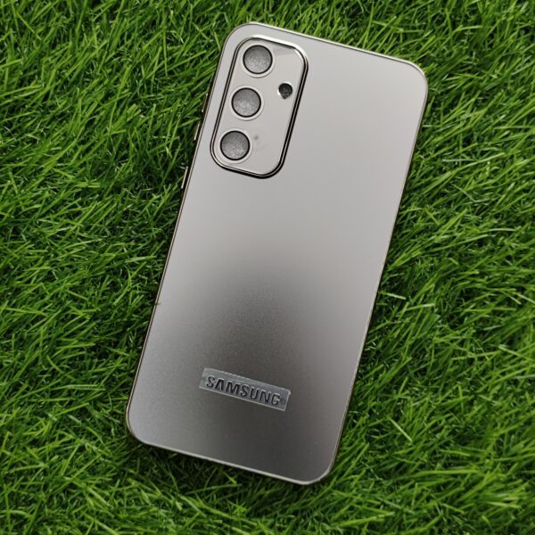 Samsung A35 5G Luxury Matte Chrome Finish Back Cover With Camera Protection - Image 10