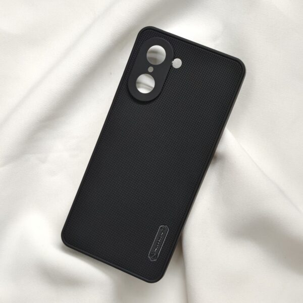 Oneplus Nord CE 5 Black Nilkin Back Cover with cloth inside