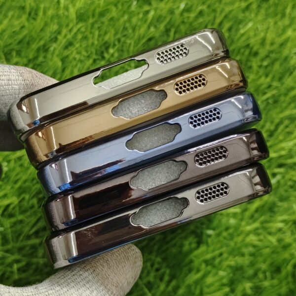 Samsung S24 FE Luxury Matte Chrome Finish Back Cover With Camera Protection - Image 4