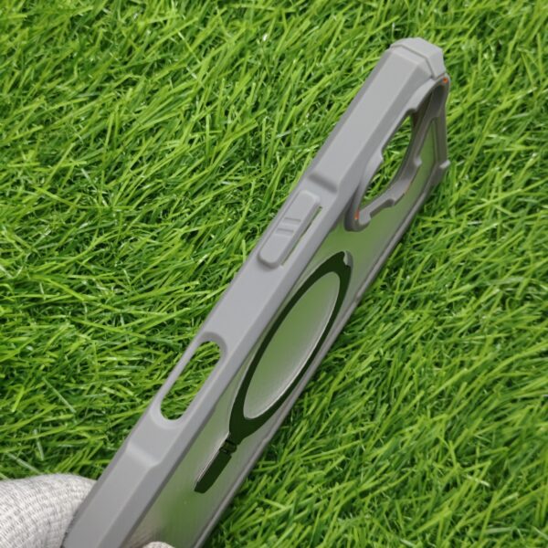 iPhone Series Foldable Magsafe Stand Armor Back Cover - Image 3