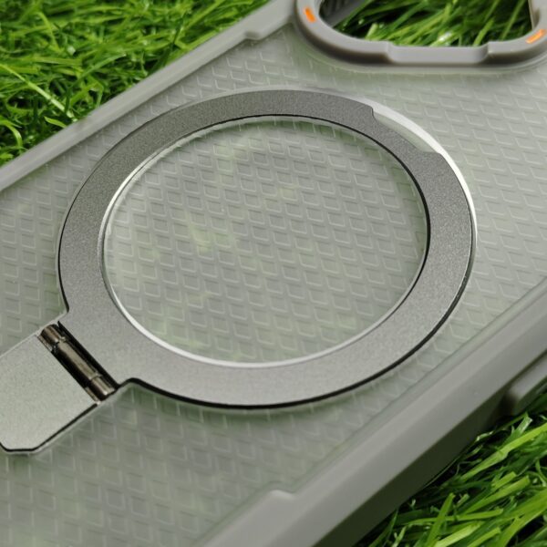 iPhone Series Foldable Magsafe Stand Armor Back Cover - Image 7